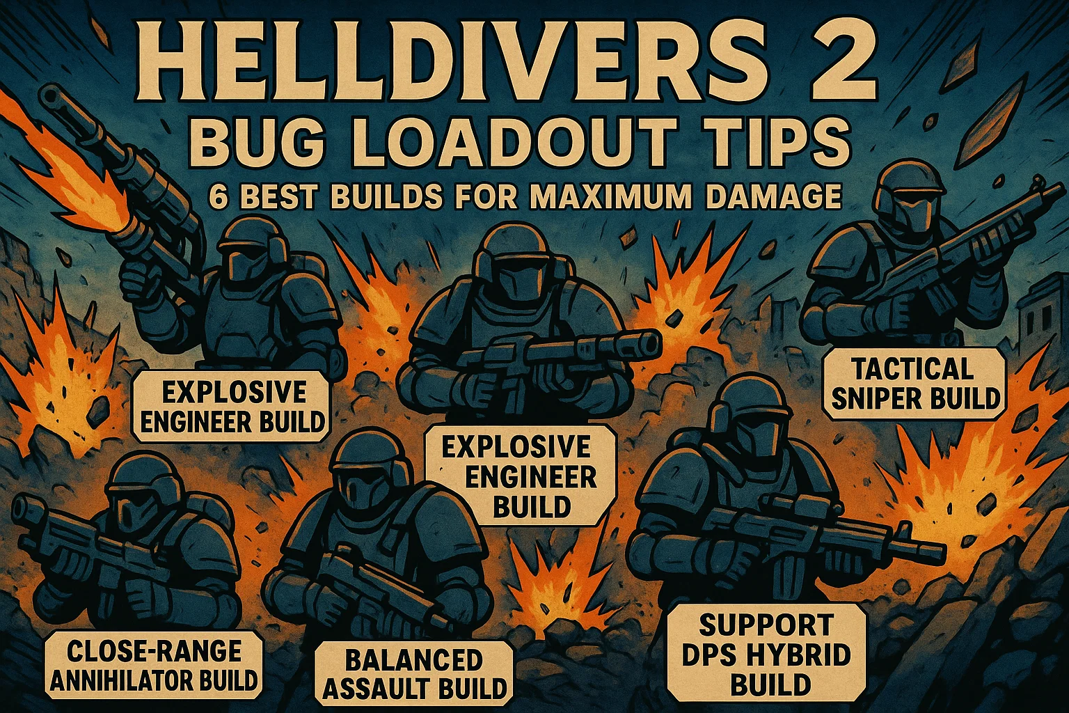Helldivers 2 Bug Loadout Tips: 6 Best Builds for Maximum Damage